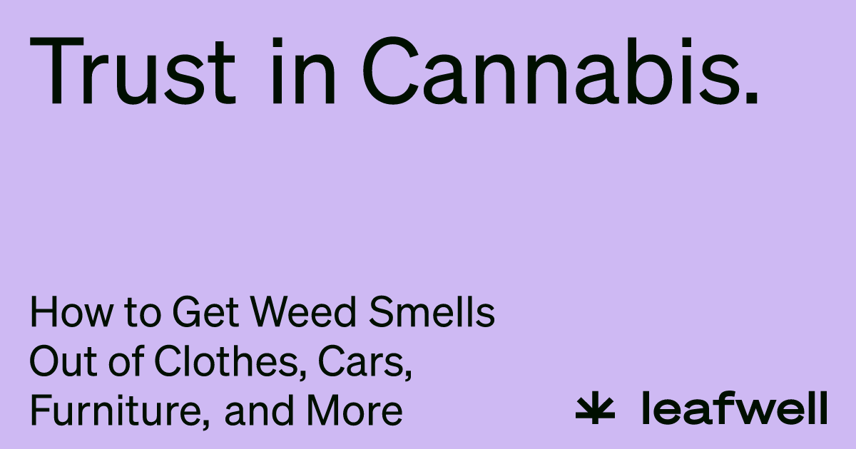 How to Get Weed Smells Out of Clothes, Cars, Furniture